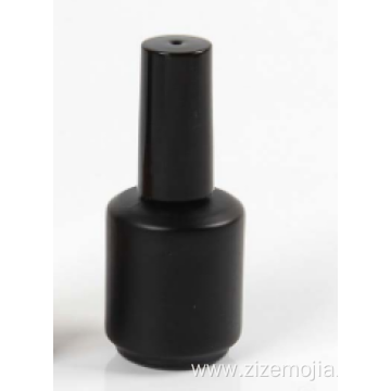 Empty custom round glass 15ml nail polish bottle